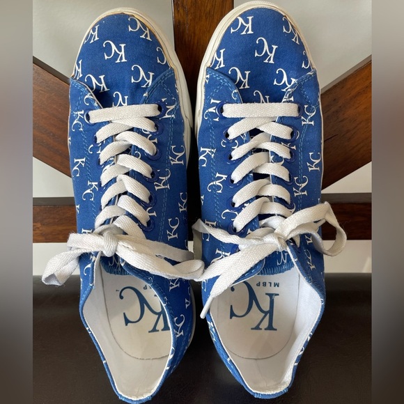 Row One Kansas City Royals KC logo sneakers lace up Men 7 Women's 8.5  Unisex - Picture 3 of 15